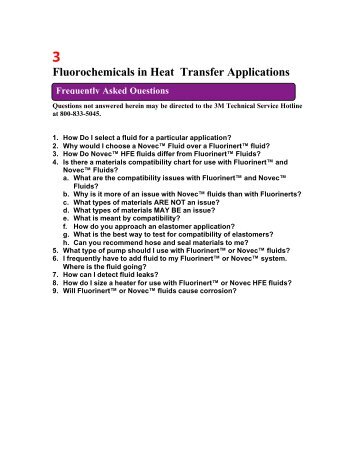 Fluorochemicals in Heat Transfer Applications - Detector Cooling ...