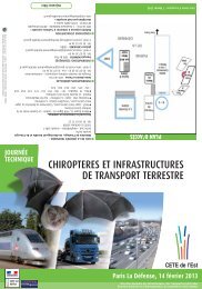 CHIROPTERES ET INFRASTRUCTURES DE ... - Le CETE de l'Est