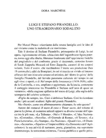 luigi e stefano ptrandello: uno straordinarto sodalizio - accademia di ...