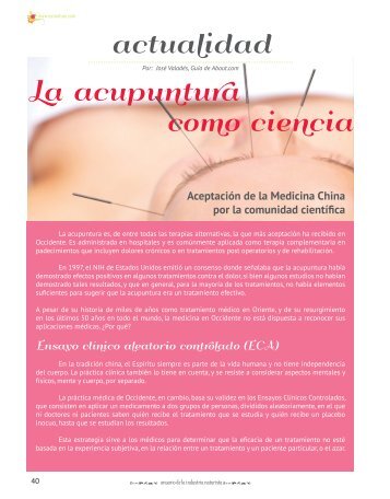 actualidad La acupuntura como ciencia - Asonatura