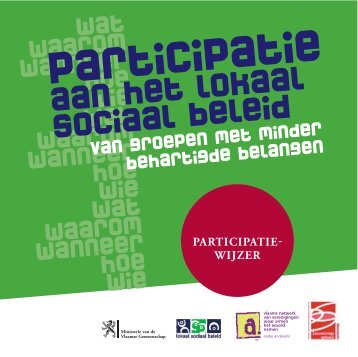 Participatiewijzer - Participatie aan het lokaal sociaal beleid van ...