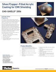 Silver/Copper-Filled Acrylic Coating for EMI Shielding - Parker