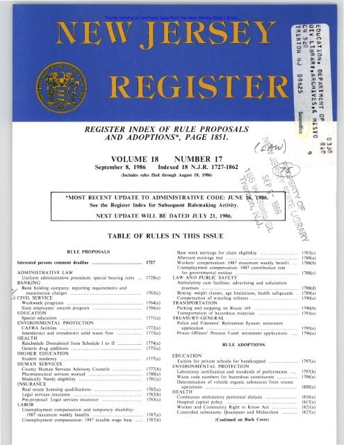 Number 17, Pages 1727-1862 - Law Library picture