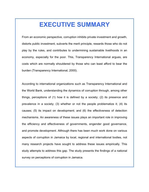 A LANDSCAPE ASSESSMENT OF POLITICAL CORRUPTION IN ...