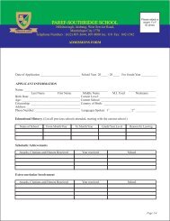 application form - PAREF Southridge School