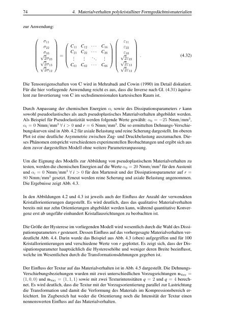 Mikromechanische Modellierung von FormgedÃƒÂ¤chtnismaterialien