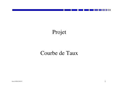 Projet Courbe de Taux - Yats.com