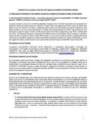 contratto di licenza d'uso del software blackberry enterprise server la ...