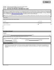 SECTION 106 PROJECT INFORMATION FORM