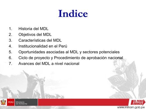 Perspectivas del MDL en PerÃº proyectos de energÃ­a ... - Tech4CDM