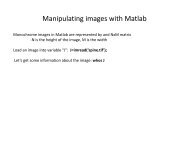 Manipulating images with Matlab