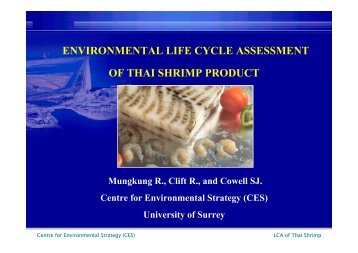 environmental life cycle assessment of thai shrimp ... - LCAfood.dk