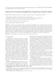 Feature Preserving Mesh Simplification Using Feature Sensitive Metric