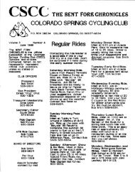 June 1989 - Colorado Springs Cycling Club