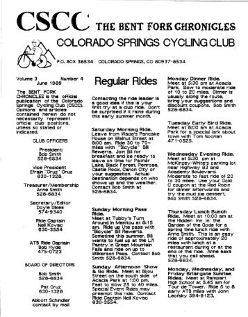 June 1989 - Colorado Springs Cycling Club