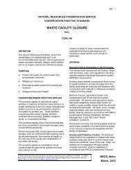 WASTE FACILITY CLOSURE - Field Office Technical Guide