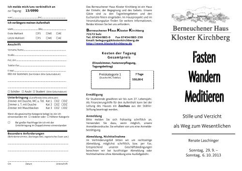 13-0990 Fasten Renate Laschinger - Kloster Kirchberg