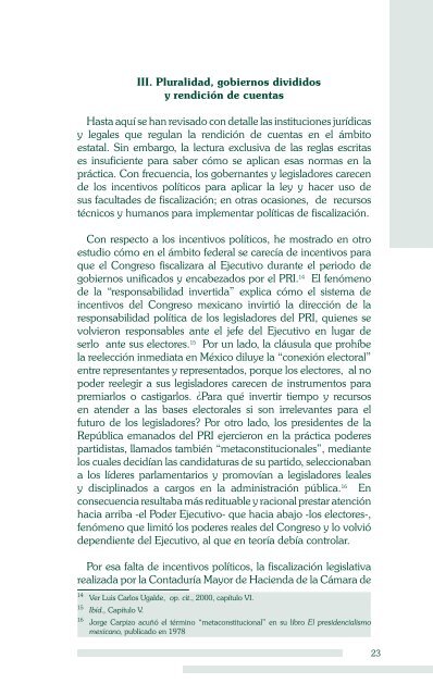 La Rendición de Cuentas en los Gobiernos Estatales y Municipales