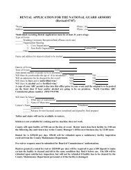 RENTAL APPLICATION FOR THE NATIONAL ... - Warren County