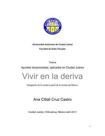 Vivir en la deriva - Uacj - Universidad Autónoma de Ciudad Juárez