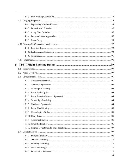 TPF-I SWG Report - Exoplanet Exploration Program - NASA