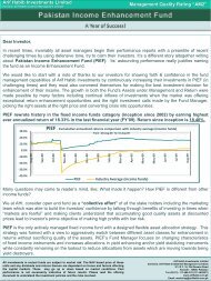 PIEF - A year of success - MCB-Arif Habib Savings and Investments ...