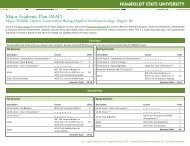 Major Academic Plan (MAP) - Humboldt State University