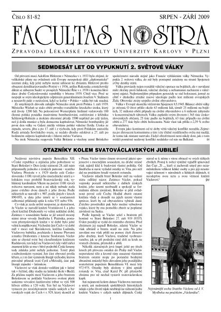 Srpen - ZÃƒÂ¡Ã…Â™ÃƒÂ 2009 / Ã„ÂŒÃƒÂslo 81 - 82 - LÃƒÂ©kaÃ…