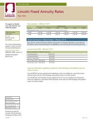 Lincoln Fixed Annuity Rates - ECA Marketing