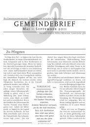 GEMEINDEBRIEF - Die Christengemeinschaft