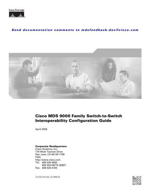 Cisco MDS 9000 Family Switch-to-Switch Interoperability ...