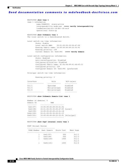 Cisco MDS 9000 Family Switch-to-Switch Interoperability ...