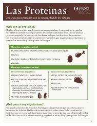 Las ProteÃ­nas - National Kidney Disease Education Program