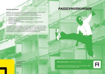 Kursus i passivhusplanlÃ¦gning - Arkitektforbundet