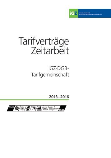 iGZ-DGB-Tarifvertrag 2013-2016