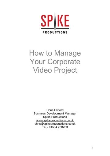 How to manage a video project - International Association of ...