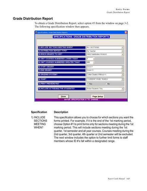 Administrator's Plus Report Cards Manual - Rediker Software, Inc.