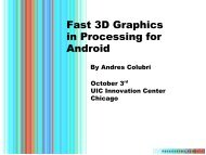 Fast 3D Graphics in Processing for Android - Users