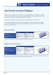 Specificaties standaard Bijlagen - Roto Smeets