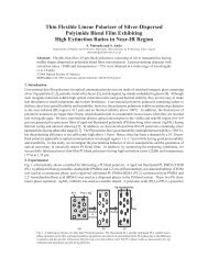 Thin Flexible Linear Polarizer of Silver-Dispersed Polyimide Blend ...