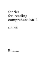 Stories for reading comprehension 1