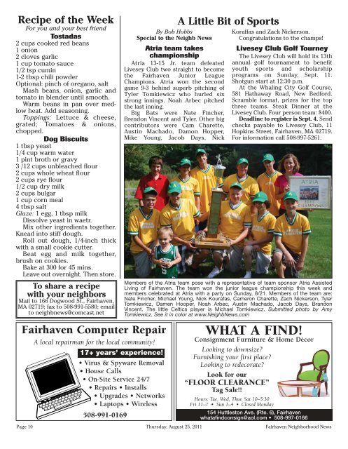 FREE - Fairhaven Neighborhood News