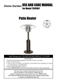 T35PHLP Patio Heater Manual - Sure Heat Manufacturing