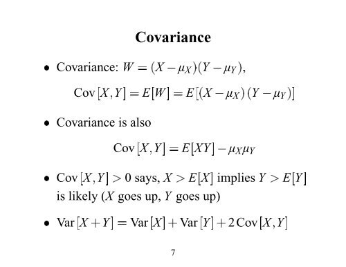 Covariance