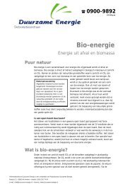 Bio-energie - BiogaS