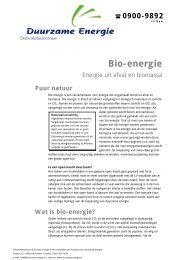 Bio-energie - BiogaS