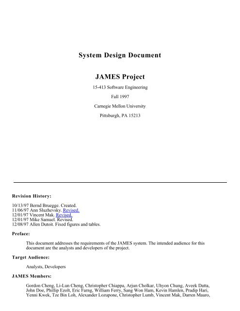 What is the full form of FOR in SDD template? - Documentation