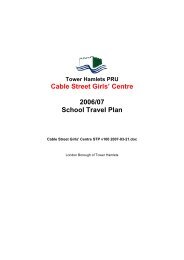 Tower Hamlets PRU Cable Street Girls - Home - School Travel ...