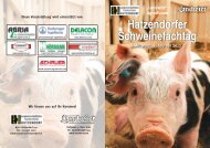 Programm Hatzendorfer Schweinefachtag - Landwirt.com