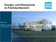 Energie und Klimaschutz im Flachdach (7 MB -PDF)